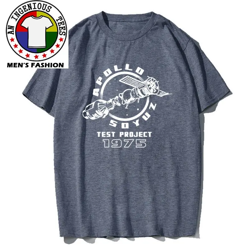 

Premium Cotton Camisas Hombre Space Apollo Print Men Top T Shirt Cool Summer Men Tshirts Loose Men T-Shirt Tops Tee Shirts