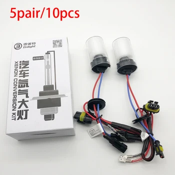 

Free Shiping 5pairs AC Xenon HID Original CNlight Bulbs 35W H1 H7 H11 4300K 5000K 6000K 8000K cold white car headlight