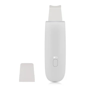 

Rechargeable Ultrasonic Skin Scrubber Facial Pore Cleaner Peeling Vibration Dirt Acne Blackhead Remover Face Lifting Whitening