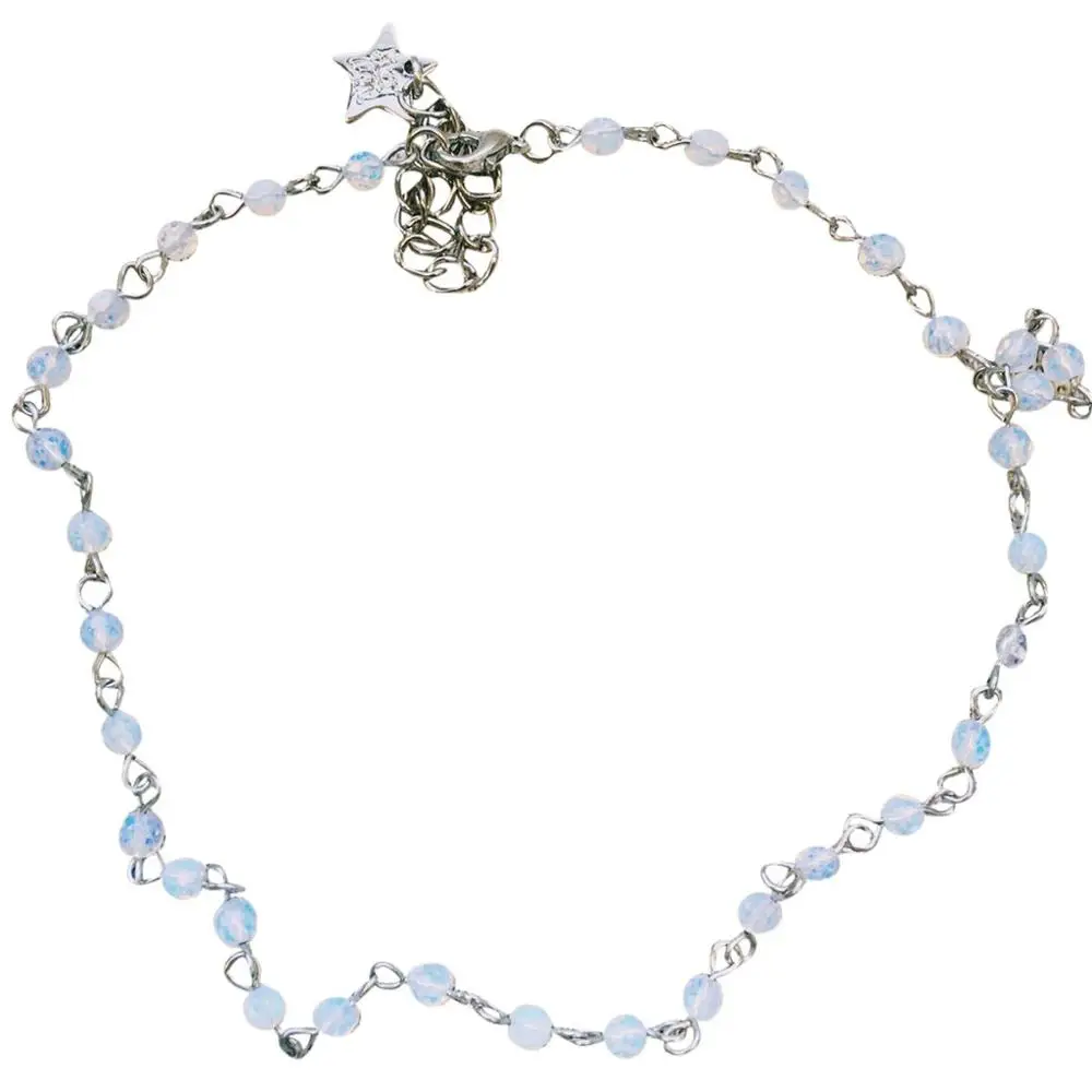 Высокое качество, простое ожерелье, каменное ожерелье для женщин, регулируемое металлическое ожерелье из натурального камня, новинка, горячая Распродажа@ 6 - Окраска металла: sliver