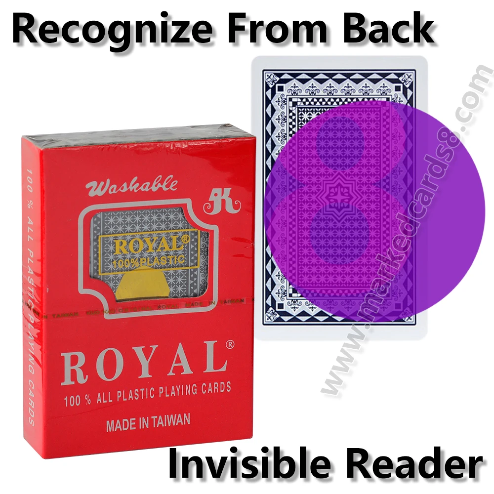 

Royal Marked Playing Cards, Infrared UV Plastic, Bridge Size, Mark Card for Magic Tricks, Anti Cheat Poker