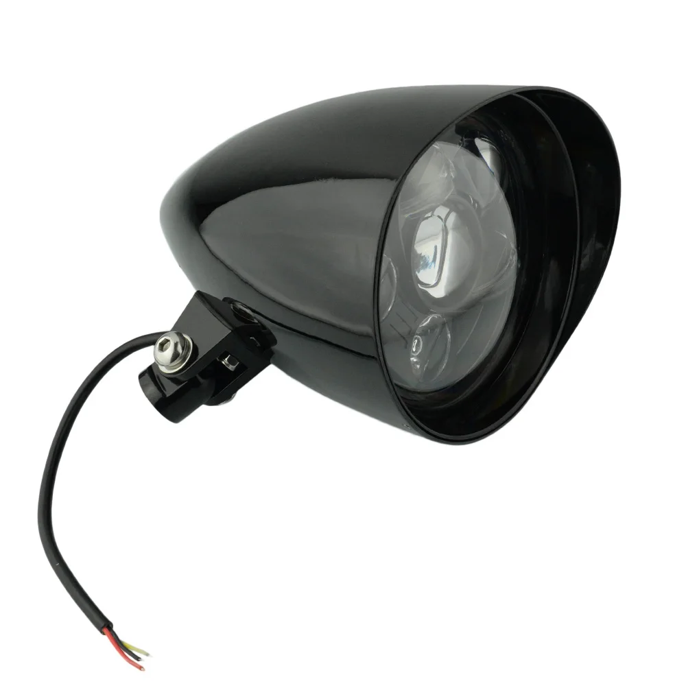 6 led " Большая Пуля фара Tri Bar для Harley Sportster Dyna Softail Bobber Chopper Мотоцикл черный хром