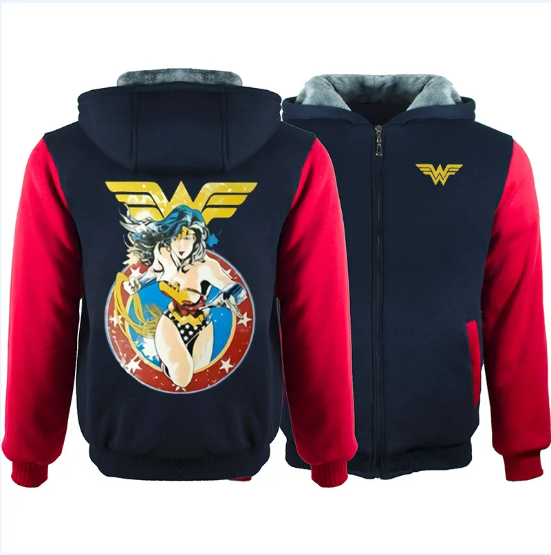 Wonder Woman, принт, белый, на молнии, костюм, толстовки, мужские, аниме, с капюшоном, косплей, толстовки, уличная, повседневные топы