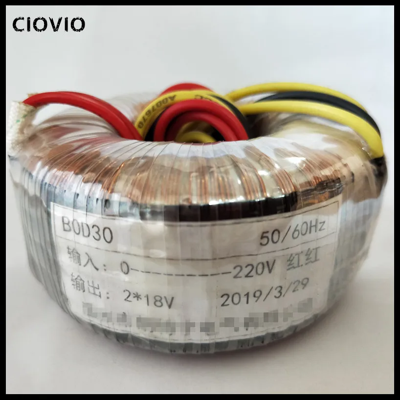 CIOVIO 100w 150w 200w 300w 500w 1600w Кольцевой трансформатор тороидальный трансформатор Мощность трансформатор усилителя двойной 6V 7V 15V 17V 24V