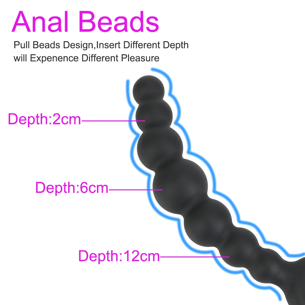 New Trend Anal Plug Long Pull Bead With Fox Tail Butt Plug Dildo Sex Toys  For Women Couples Games Vaginal Ball Anal Toys 18 Sexy - AliExpress