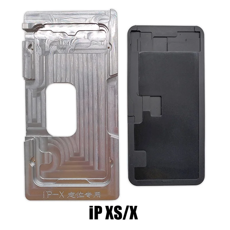 for XS X Металлическая Форма для iPhone XS MAX XR, выравнивание ЖК-экрана, не складывается, Флекс Оса, ламинатор, силиконовая резина, инструменты для ремонта мобильных телефонов - Цвет: for XS X