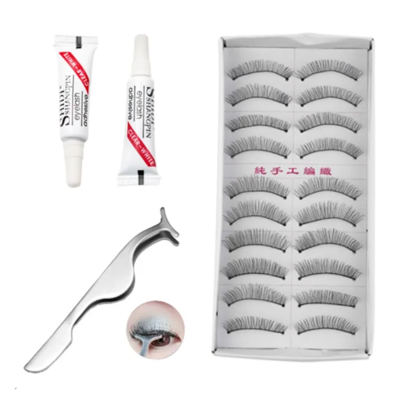 1 комплект высокое качество накладные ресницы клей удлинение нержавеющая сталь