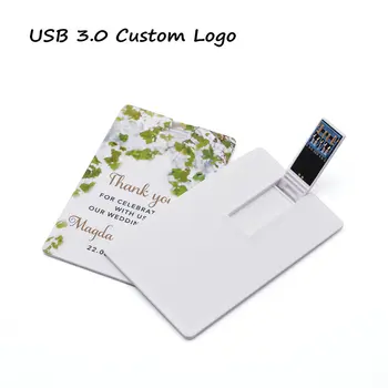 

Real Capacity Promotional Gift 64gb 4gb 16gb 32gb Super Slim Credit Card Model Custom Logo Business Card usb 3.0 USB Flash Drive