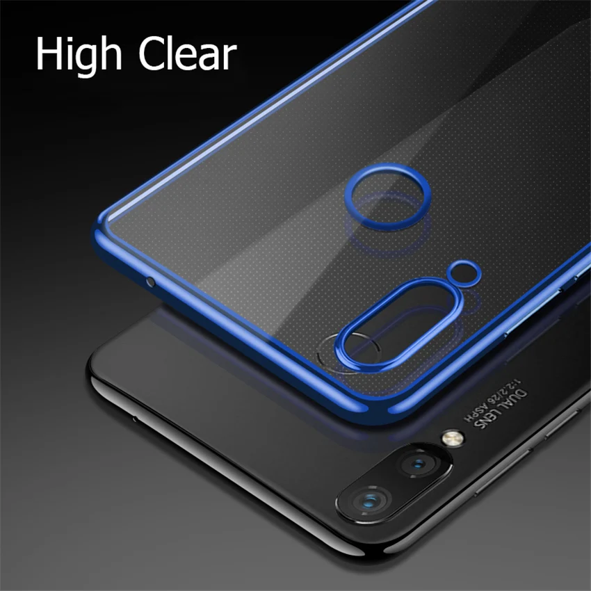 Анти-падение ультра-тонкий черный синий чехол для телефона для Xiaomi mi 9T Pro покрытием TPU красный mi Note 7 8 прозрачный защитный чехол CC9e K20 F2