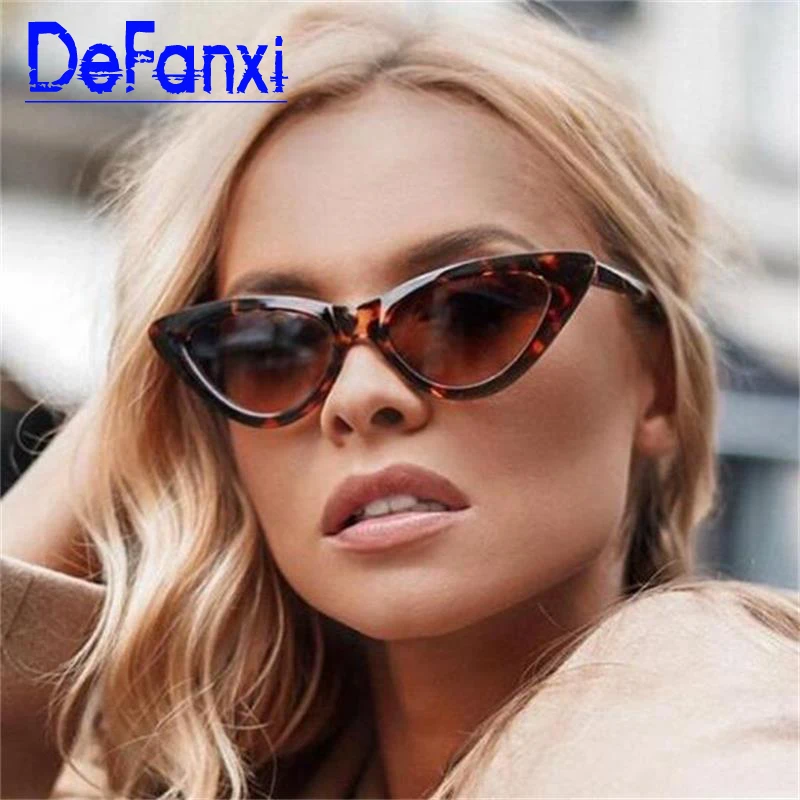 2020 New Retro Fashion Sunglasses Women Transparent multicolor glasses Designer Vintage Cat Eye Triangle Sun Glasses UV400 | Аксессуары