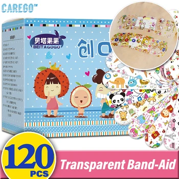 

120Pcs Cartoon Waterproof Bandage Band-Aid Hemostatic Adhesive Aid Waterproof First Aid Emergency Kit for Kids Adhesive Bandage