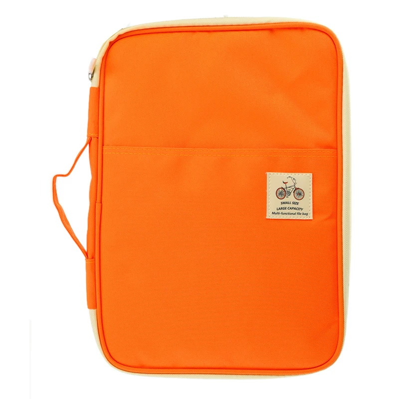 A4 многофункциональный бизнес-держатель Чехол Органайзер для документов папка для Ipad сумка офисный портфель складские принадлежности 6 цветов - Цвет: orange yellow