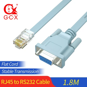 

RJ45 to RS232 Converter Ethernet to DB9 COM Port Serial Female Routers Network Adapter for Switch Router Console Cable Cord 1.8m