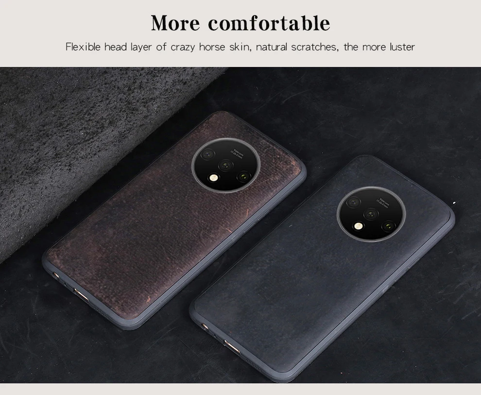 Чехол из воловьей кожи для Oneplus 7 T 7TPro 6 6T противоударный чехол для One Plus 6T 7 T 360 полный защитный чехол из кожи Crazy Horse