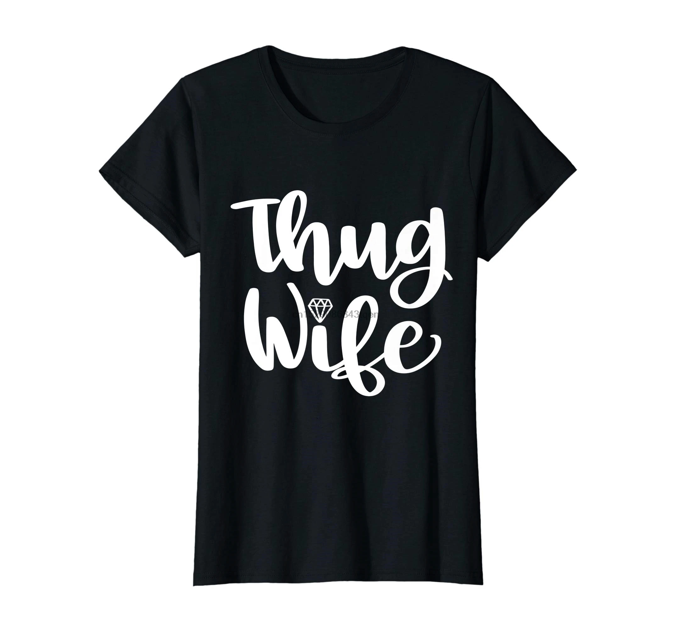 Thug Wife Wedding Bridal Shower вечерние футболка с надписью honeymoon Gift-женская |
