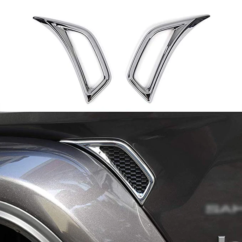 Хромированное автомобильное колесо для бровей, боковой кондиционер, вентиляционное отверстие, декоративная крышка, наклейка для Jeep JL Wrangler Up