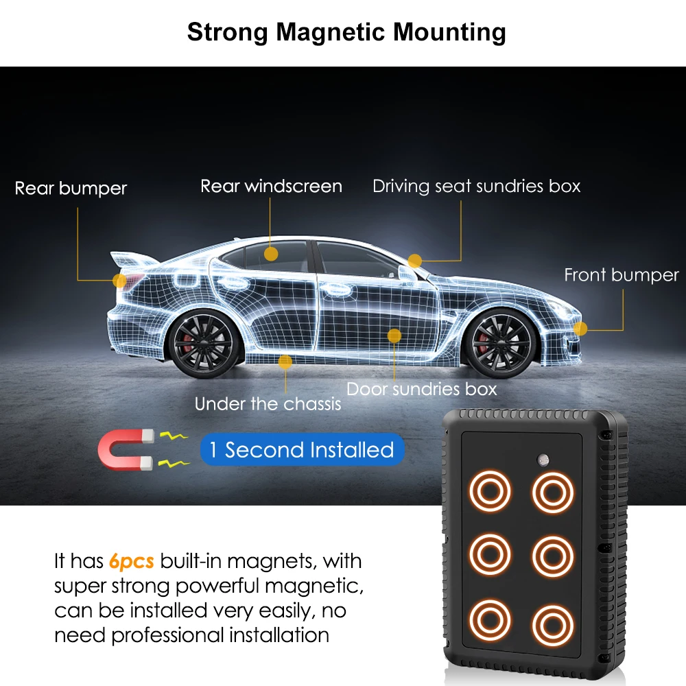 Car GPS Tracker 4G GPS Locator TKSTAR TK915 7800mAh Magnetico Car Tracker Waterproof Shake Fall Alarm Free APP gps tracker car tracker