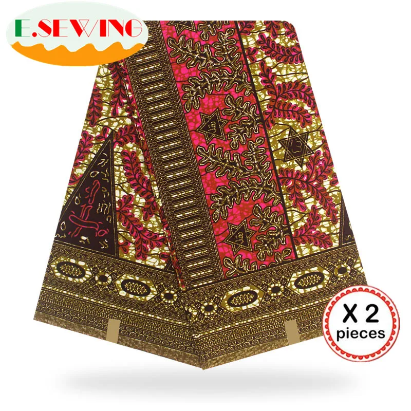 Африканская восковая ткань с принтом Анкара для шитья Анкара африканская ткань 12 ярдов нигерийская хлопковая ткань Гана для платья 81014