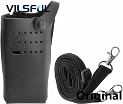 PMLN5867A Walkie Talkie Leather Protective Sleeve Hard Holster Bag Case for Motorola DP2400 DEP550 Radio