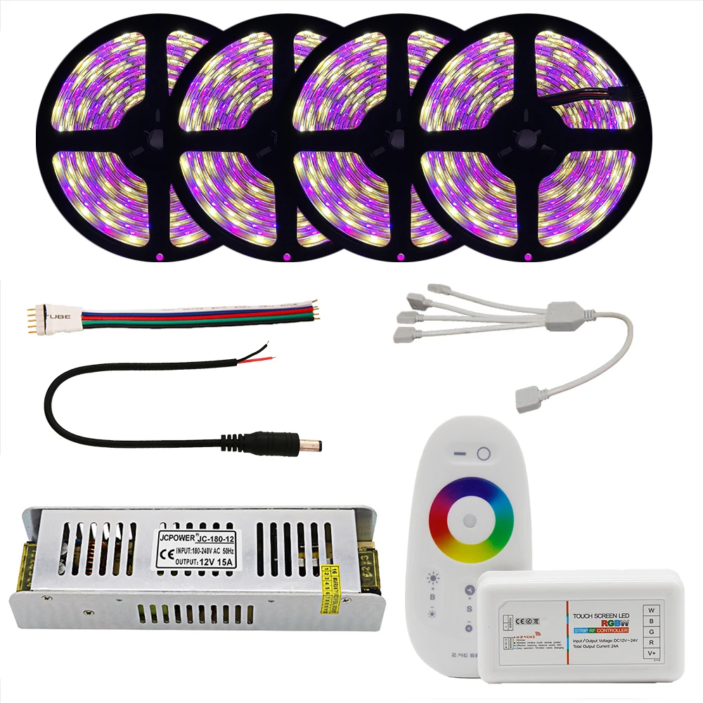 DC12V 5050 LED Strip Waterproof RGB RGBW Led Light Flexible Tape+Touch Remote