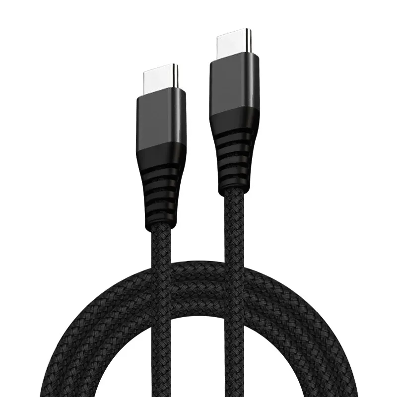 Кабель usb type-C 1,2 м для samsung S8 S9 PD 60 Вт, быстрая зарядка 4,0, кабель type-C для Redmi K20 Note 7 Pro - Цвет: Black