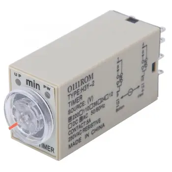 

12VDC/24VDC/110VAC/220VAC Time Relay H3Y-2 8 Pins High Accuracy Home Appliances Electrical Supplies 0-10 Minutes