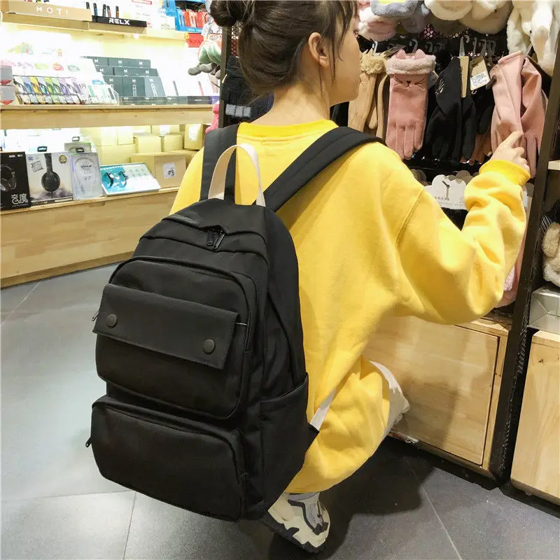 

Girls School Bags for Teenage Backpack Women Bag School Lightweight Nylon Student Bookbag Female Teen Schoolbag Preppy Style New