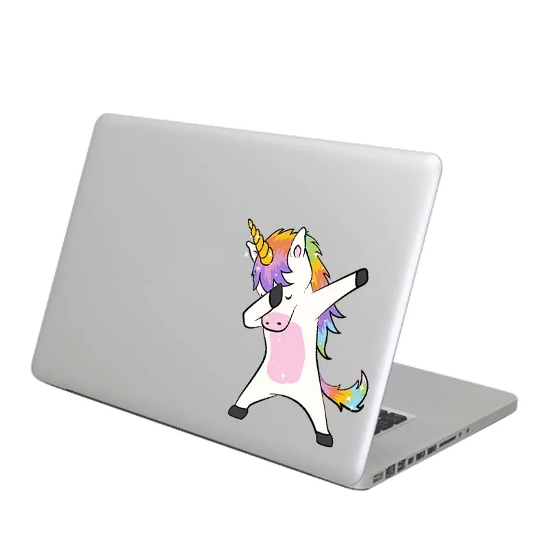 Хиппи Единорог танец ноутбука Наклейка для Macbook Air Pro retina 11 12 13 14 15 дюймов hp Dell ноутбук наклейка Mac книга наклейка кожи