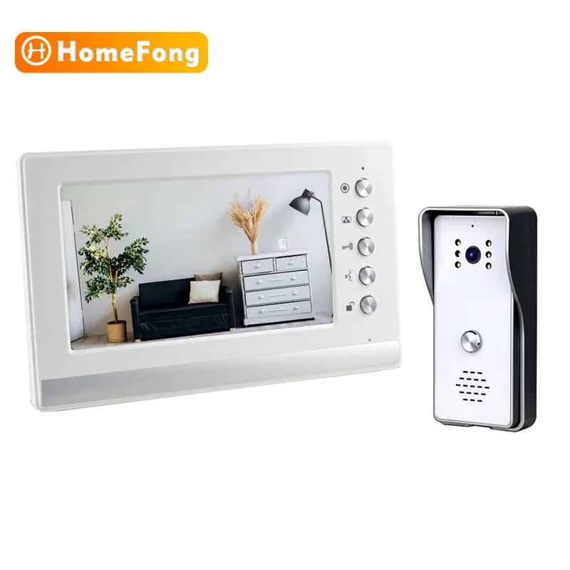 aiphone jo series HomeFong 7 Inch Monitor 1000TVL Doorbell Camera Outdoor Call Panel for Video Door Phone Intercom Security System doorphone Door Intercom Systems