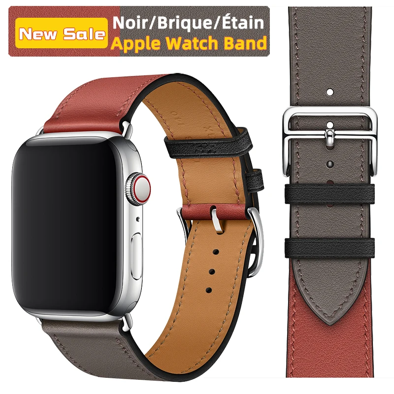 Ремешок Kebitt из натуральной кожи для apple watch series 5 4 3 2 iwatch 40 мм 44 мм|Ремешки часов| |