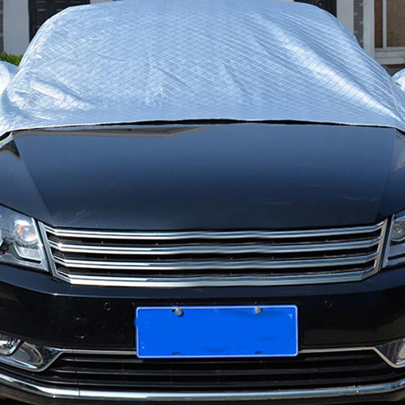 Универсальный полуавтомобильный солнцезащитный козырек от пыли для автомобиля Защита от солнца защита от ультрафиолета защита от снега непромокаемый и Прочный чехол для ухода за автомобилем