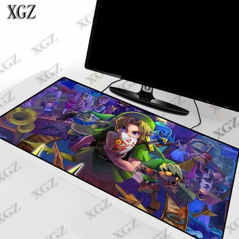 XGZ The Legend of Zelda Large Size Gaming keyboard Mouse Pad PC Computer Gamer Mousepad Desk Mat Locking Edge for CS GO LOL Dota 1000 500mm old world map anti slip large gaming mouse pad locking edge desk mousepad mat for lol surprise cs go dota 2 gamer