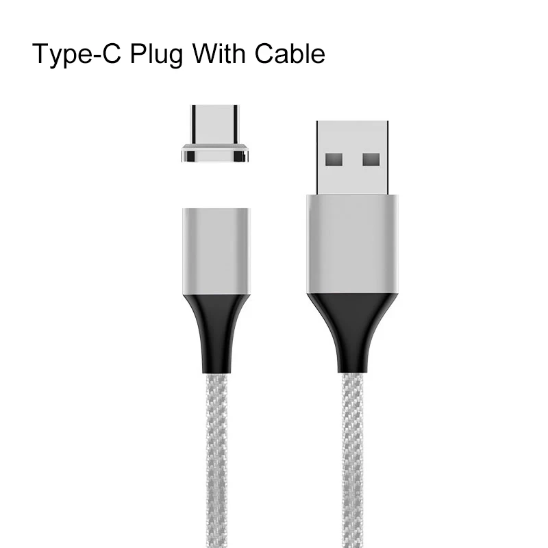 Белый Multi 3-in-1 Magnetic Fast Charging UBS Type-C Adapter Cable Charger Charging Adapters Compatible With iPhone Samsung Android - Название цвета: Белый