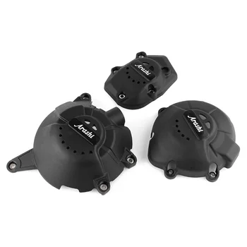 

3PCS Motorcycle Engine Stator Crank Case Crankcase Kit Protector Engine Guard Covers for Kawasaki Z900 2017 2018