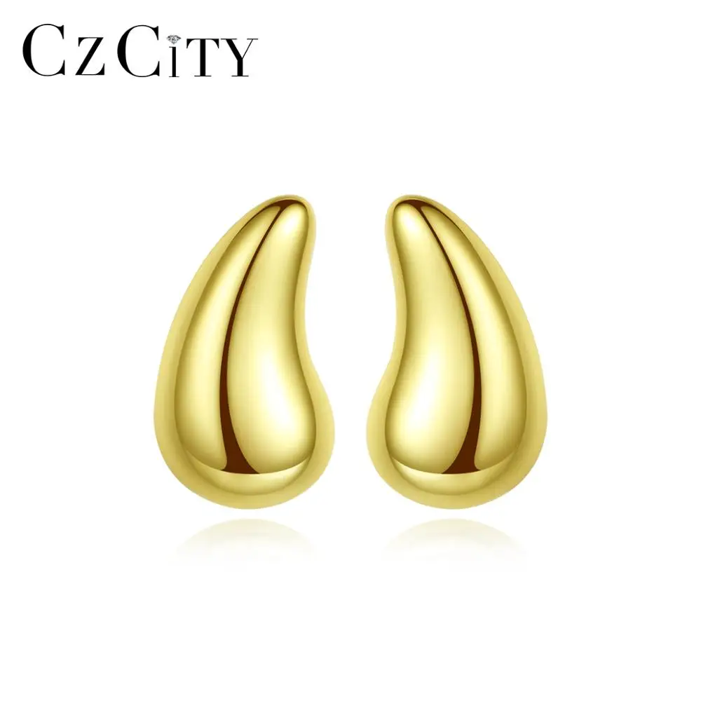 CZCITY, натуральная 925 пробы, серебряные серьги-гвоздики в горошек для женщин и девушек, минималистичные Двойные цвета, хорошее ювелирное изделие, Brincos SE0375-1