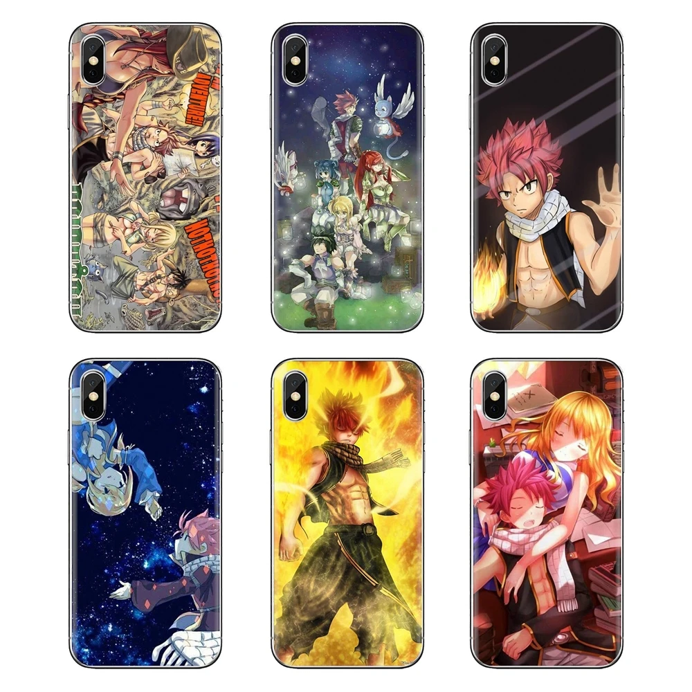 Для iPhone XS Max XR X 4 4S 5 5S 5C SE 6 6S 7 8 плюс samsung Galaxy J1 J3 J5 J7 A3 A5 fairytail аниме японский известных