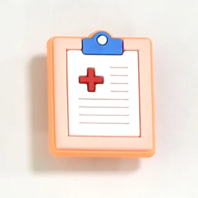 CSBL Cartoon Medical Shoe Ornament Removable PVC Flexible Glue Buckle Eva Sandals Croc Ornament Embroidery Shoes Decorations CF 198