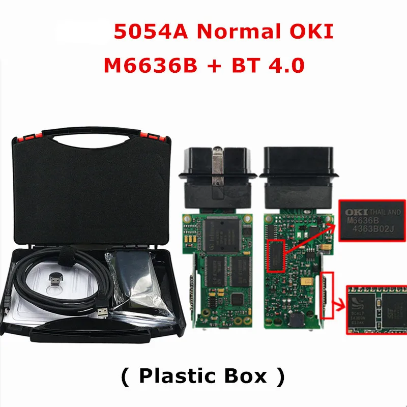 Оригинальная печатная плата 5054A ODIS V5.1.3 с Keygen OKI полные чипы 6154 5054 AMB2300 BT/USB/wifi 6154A для VAG серии сканер - Цвет: VAS5054A Full Chips