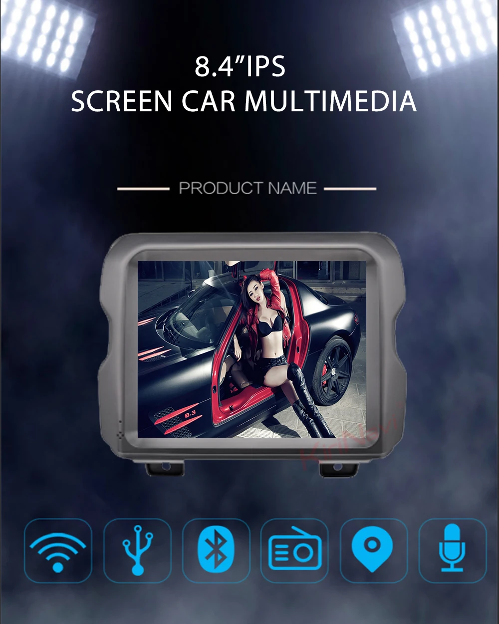 Kirinavi 8,4 ''Android 8,1 dvd-плеер автомобильный Радио с Gps для Jeep Wrangler Автомобильный мультимедийный Dvd навигатор Bluetooth wifi 4G