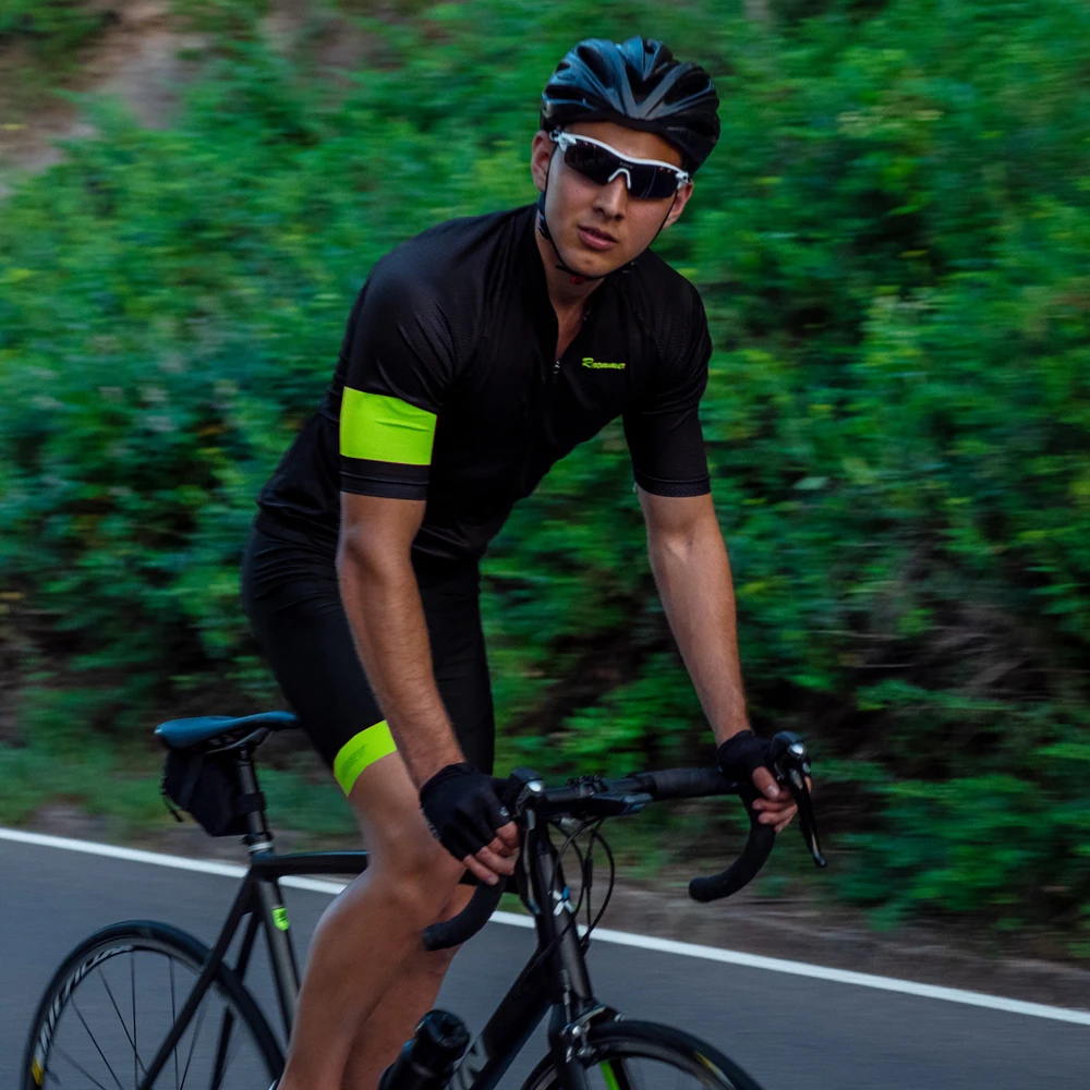 Racmmer Cycling Jersey Men Training Bike Clothing Quick-Dry Racing MTB Bicycle Clothes Uniform Lightweight Cycling Clothing