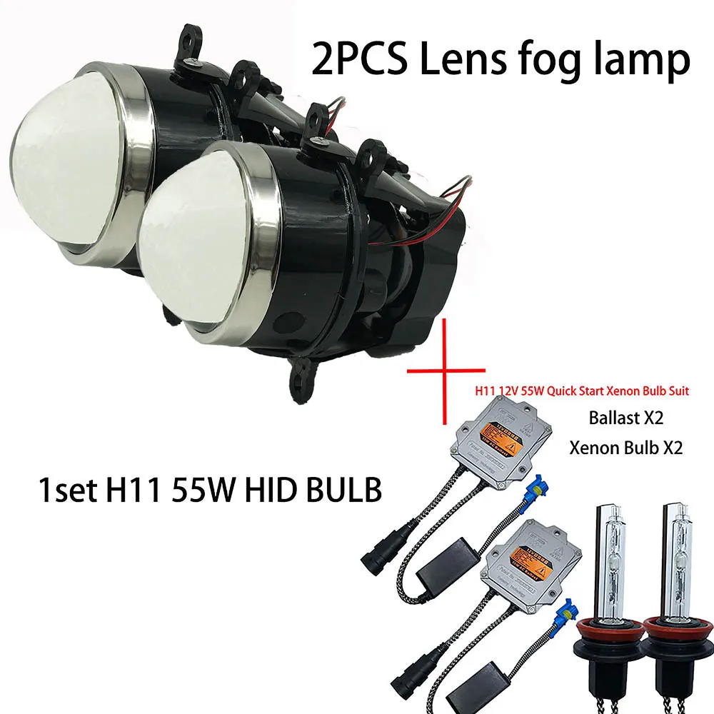 55W 5500K xenon Kits 2 шт. супер яркие линзы Противотуманные фары светодиодный 35 Вт 55 Вт для Suzuki Grand Vitara SX4 JIMNY FJ IGNIS II SWIFT SPLASH ALTO 1998 - Цвет: 55W 5500K xenon Kits