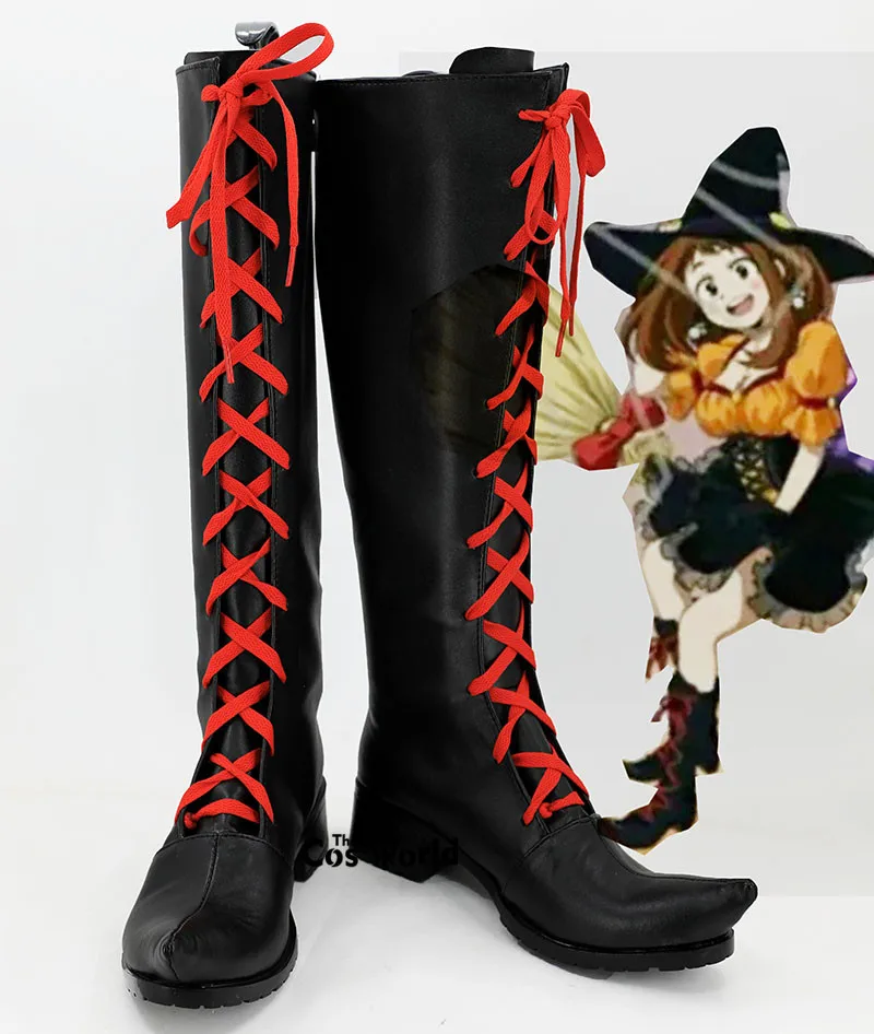 

Ботинки для косплея Boku No Hero Академия Uraraka Ochaco Хэллоуин аниме на заказ