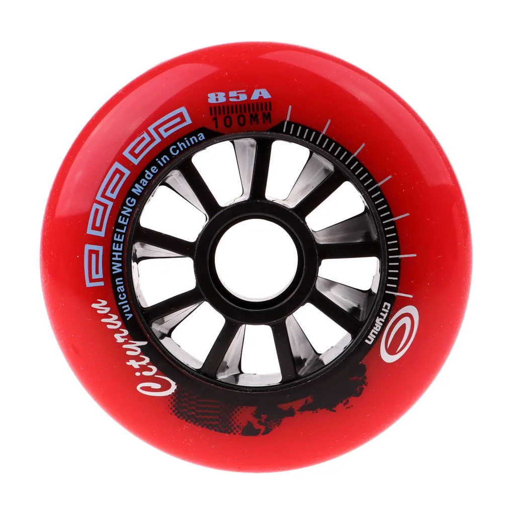 1 pcs Inline Roller Skate Wheel Replacement Skating Accessory Durable High Elastic Wear-resistant Sports Equipment 90/100/110mm