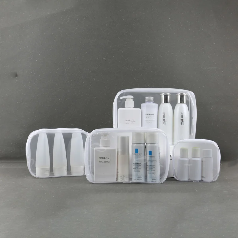 PVC waterproof transparent cosmetic bag wash bath storage bag travel multi-function storage cosmetic handbag tool box cosmetic bag cosmetic storage bag makeup bag cosmetic case