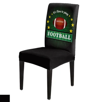 

Gymnasium Soccer Football Spandex Elastic Dining Chair Slipcover Removable Kitchen Seat Case Stretch Chair Cover for Banquet