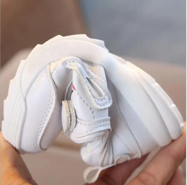 Spring Autumn Toddler Girl White Brand Sneakers Boy Casual Running School Sneakers Kid Children Soft Shoes