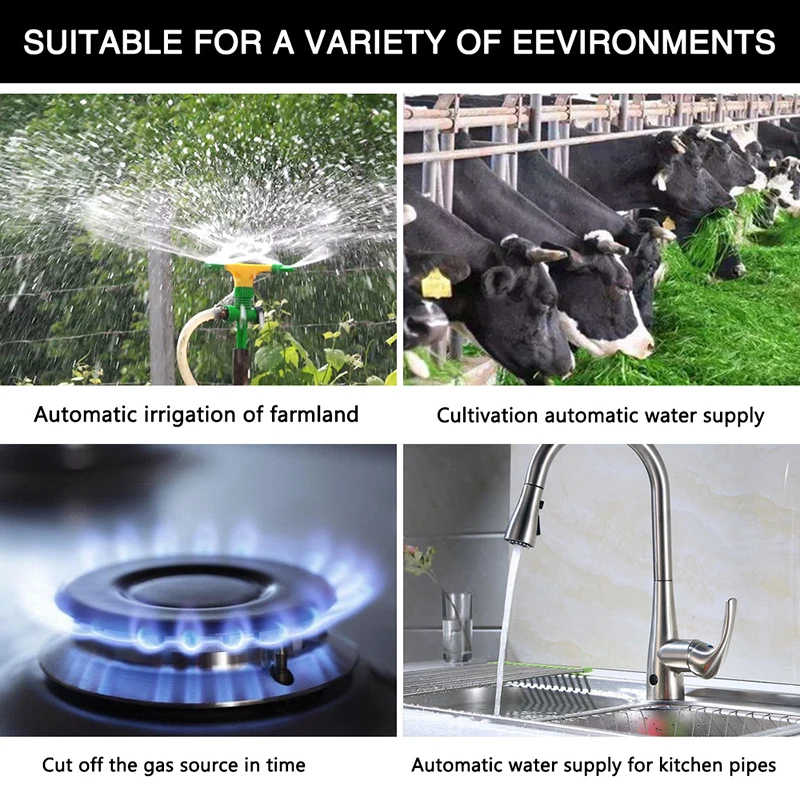 Smart Water Gas Valve Home Sensor Shutoff Voice/APP Remote Control EWeLink For Alexa Google Assistant DIY Home Automation