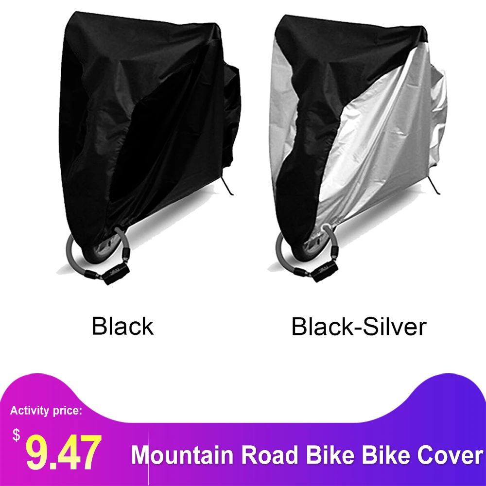 

Mountain Road Bike Bike Cover with Lock Hole Outdoor Waterproof Bicycle Cover Rain Sun Dustproof