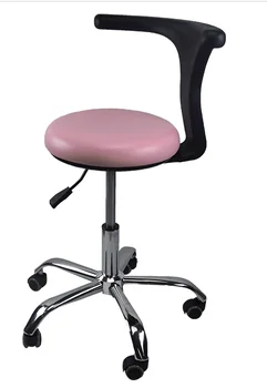 

Ergonomic Doctor Stool Dentist Swivel Rolling Chair with Back Swivel Adjustable Dentist Stool Dental Clinic SpaMassage