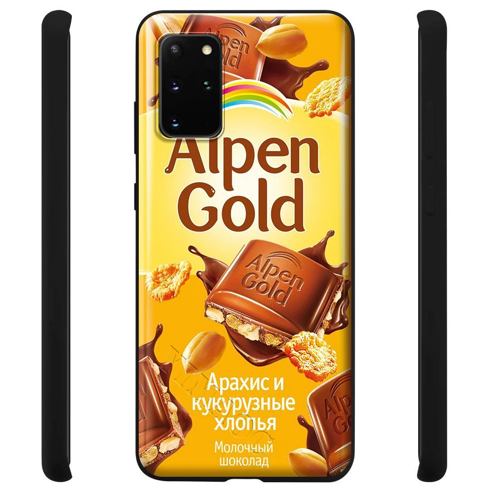 Мягкий силиконовый чехол YIMAOC Alenka Alpen с золотым шоколадом для Samsung Galaxy S6 S7 Edge S8 S9 Plus